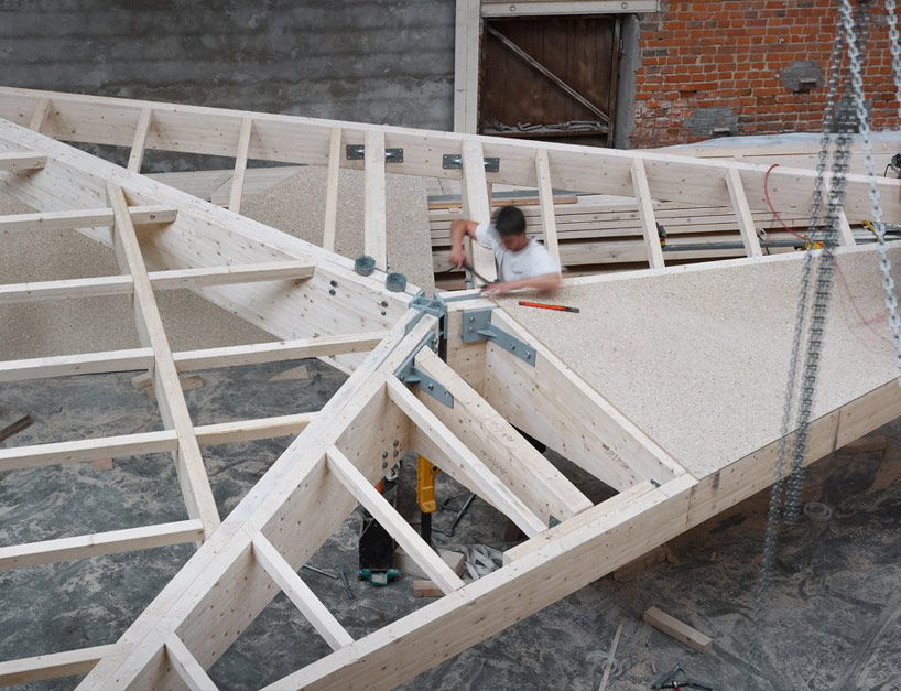 tank architectes: mediatheque de la madeleine under construction