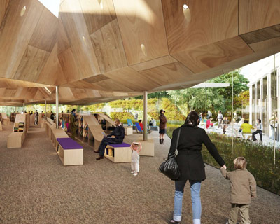 tank architectes: mediatheque de la madeleine under construction