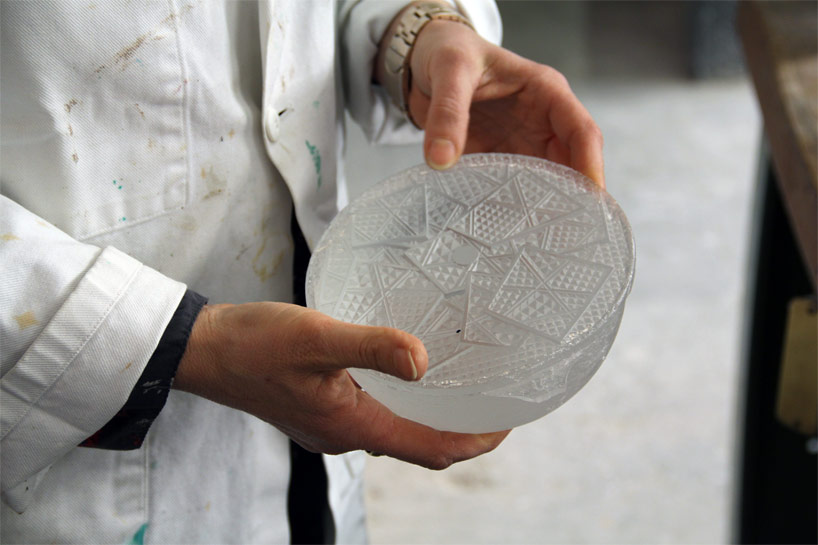 arik levy: tuile de cristal chandelier for baccarat