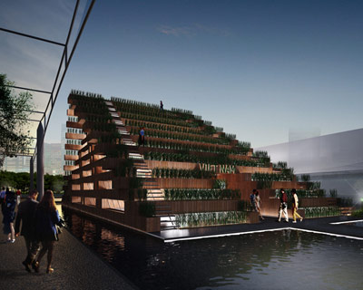 pavilion of dream terraces by H&P architects