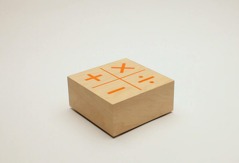 knock knock interactive wooden calculator by khalil klouche