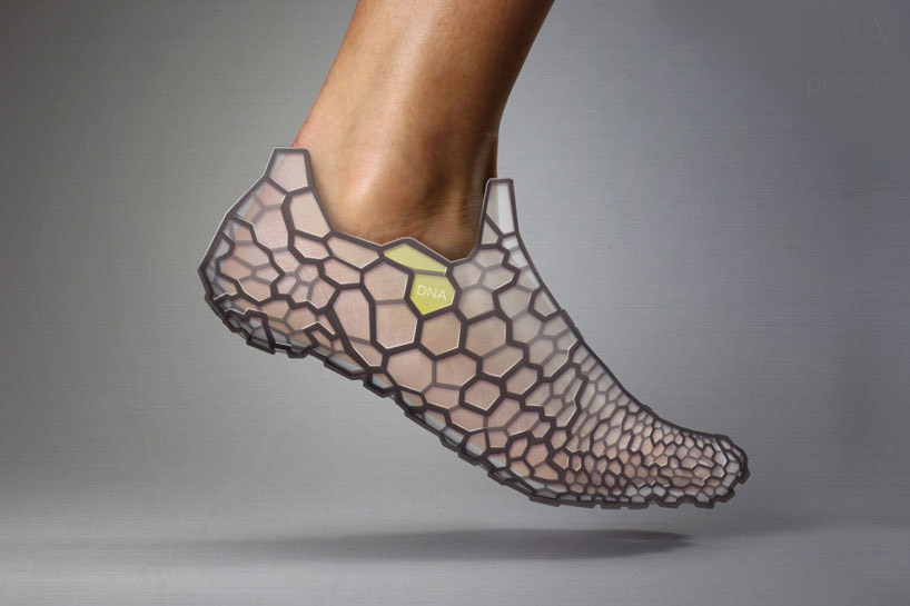 DNA 3D printed shoe concept by pensar