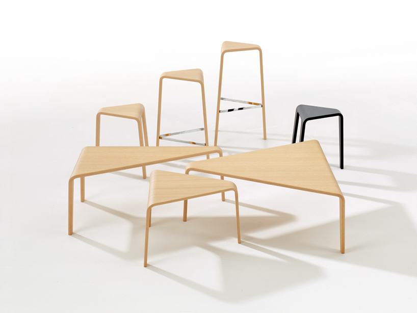 arper collection 2013: aava chair and ply low tables + stools