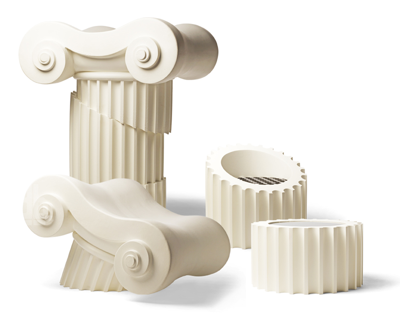 studio 65's architectural colonna chaise lounge for GUFRAM