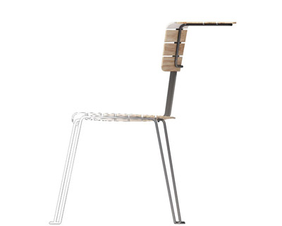 one quarter table + chair by jaklitsch / gardner architects