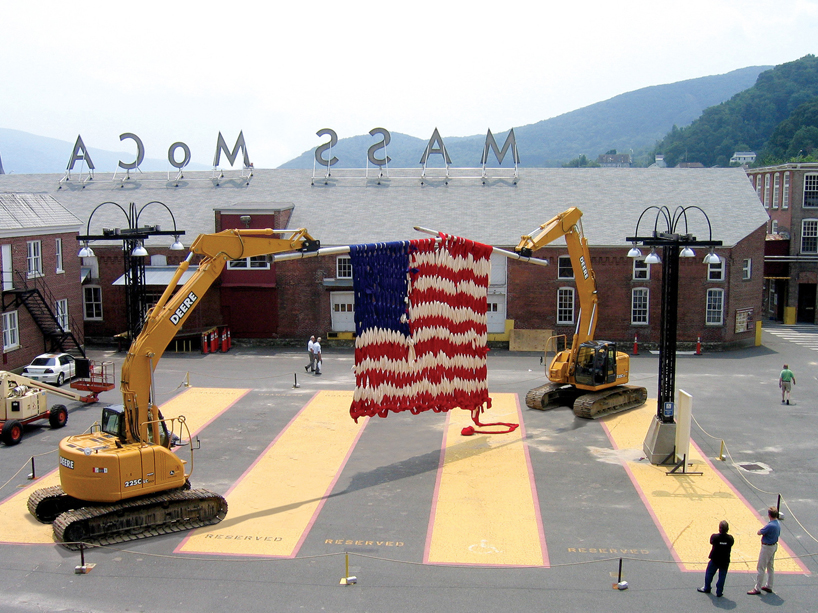 dave cole: music box, singer + knitting machine