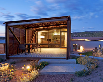 lake flato architects: desert house in santa fe