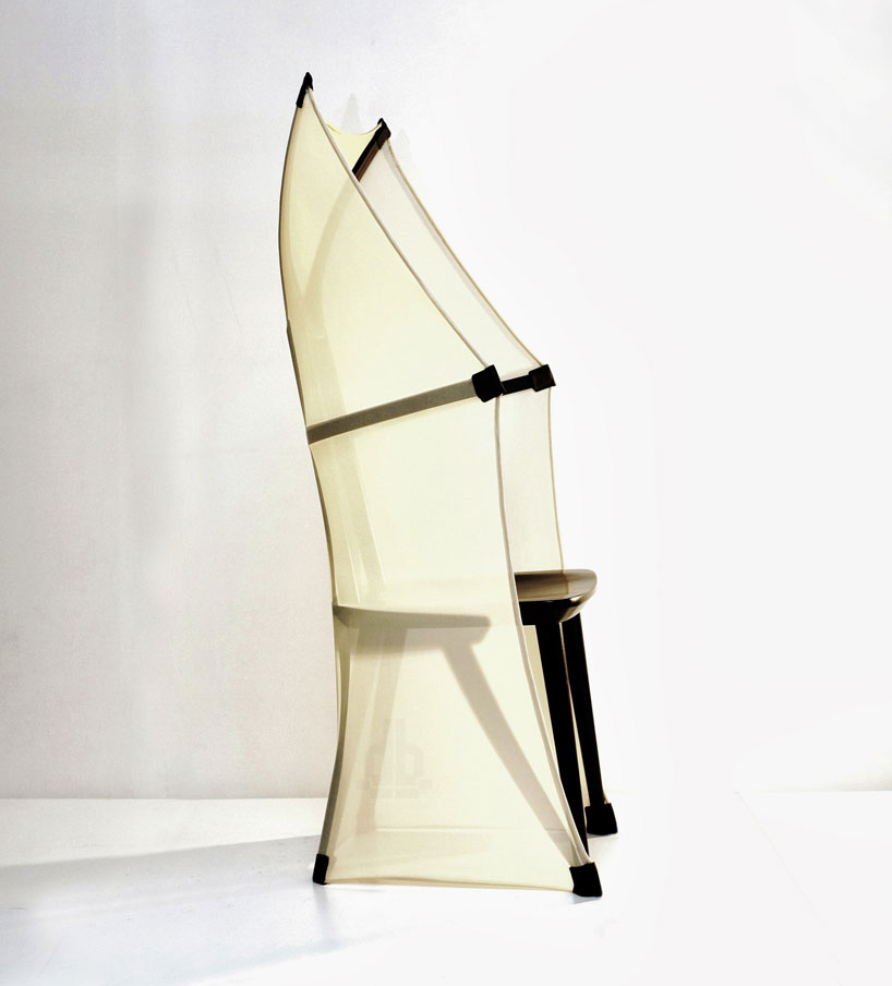farg & blanche's fly F A B chair references a bat wing