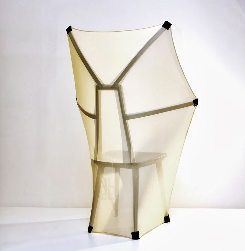 farg & blanche's fly F A B chair references a bat wing