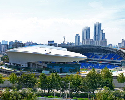 rossetti architects: sungui arena park soccer stadium