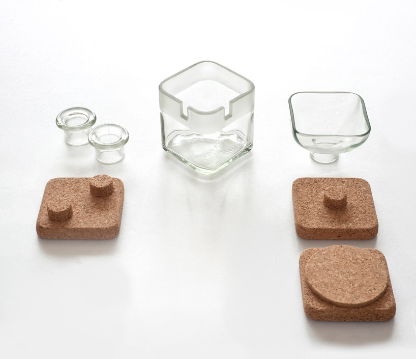 cork + glass desk accessories by lucirmas