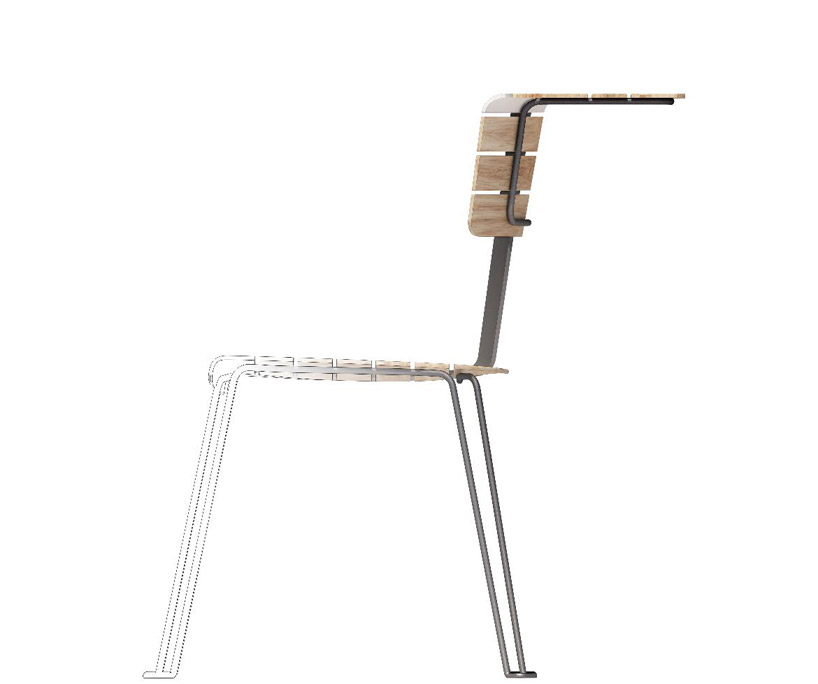 one quarter table + chair by jaklitsch / gardner architects