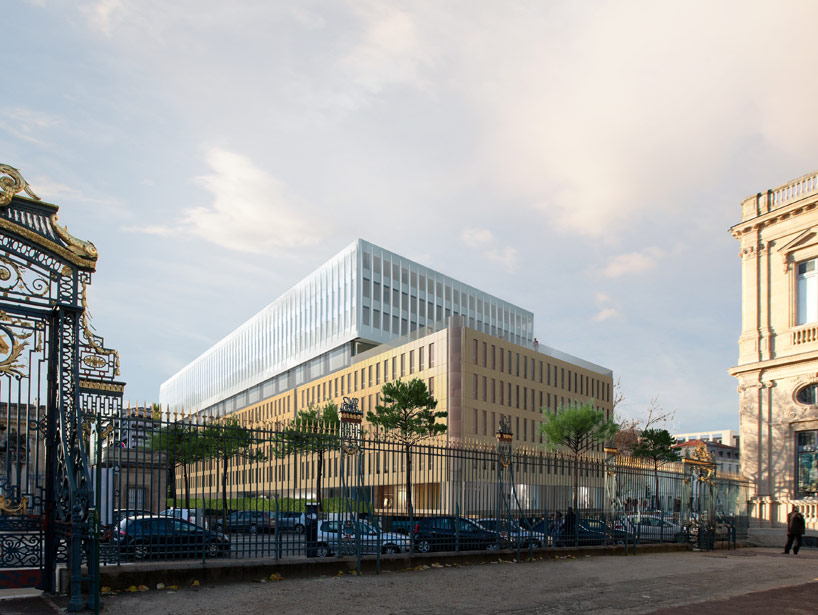 paul andreu municipal building in bordeaux france designboom "7
