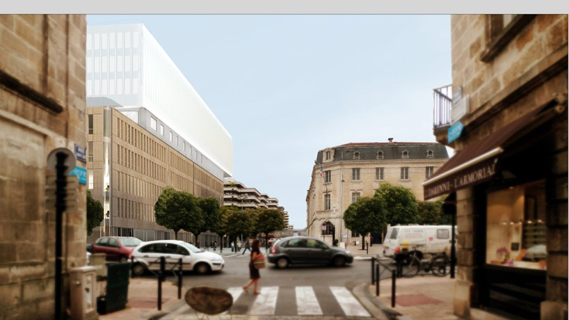 paul andreu municipal building in bordeaux france designboom paul andreu: municipal building in bordeaux, france