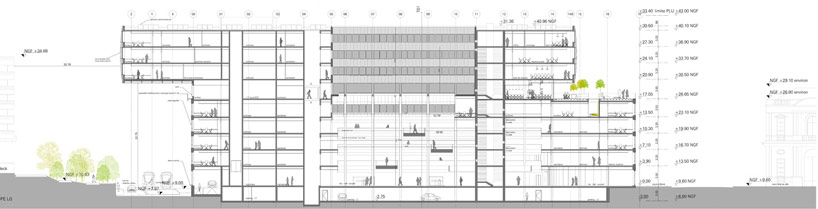 paul andreu municipal building in bordeaux france designboom "/