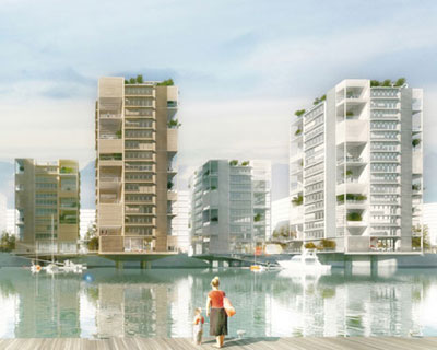 shigeru ban: watertowers hafencity, hamburg