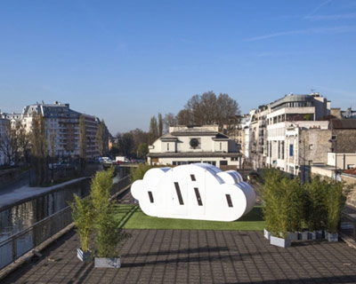 mobile cloud hotel le nuage offers a dream city escape
