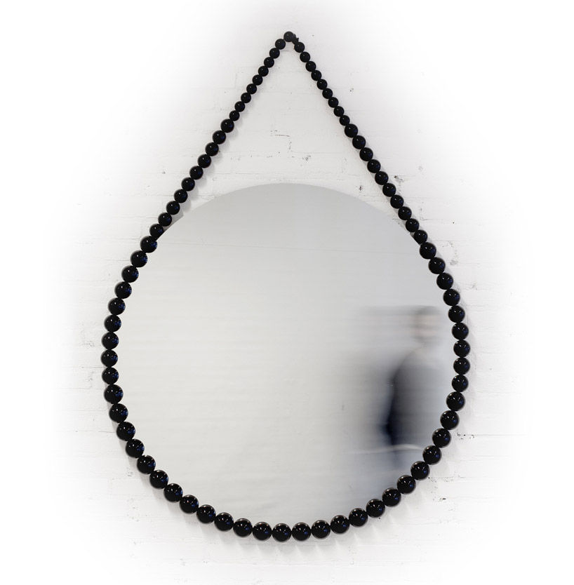 suspended bead mirror by vroonland en vaandrager