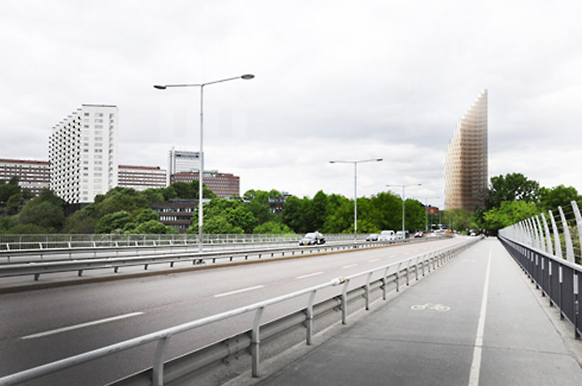 C.F. moller reveals a wooden skyscraper for stockholm  