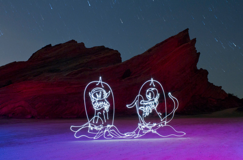 LED light paintings by darren pearson