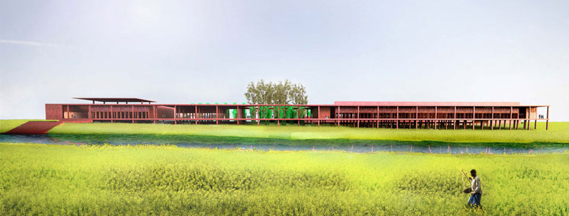 david adjaye designs silk weaving workshop in varanasi, india 