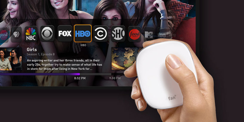 fanTV entertainment system by fuseproject cuts clutter