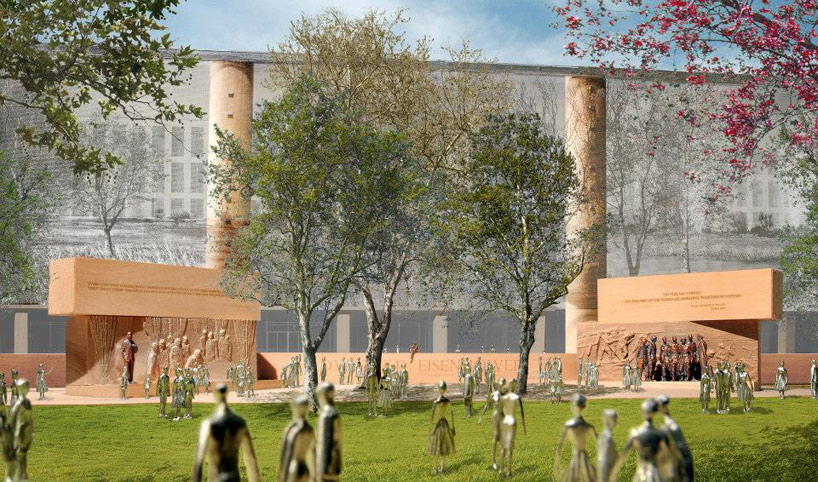 frank gehry's revised eisenhower memorial approved