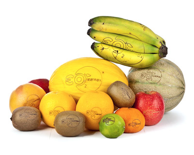 laser tattoos will replace sticky labels on fresh produce