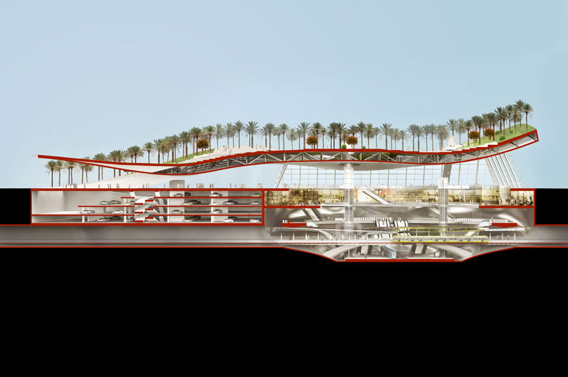 gerber architekten create dune-shaped olaya metro station 