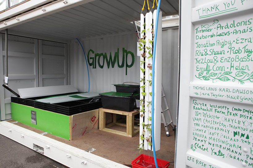 growup box: an aquaponic shipping container farm