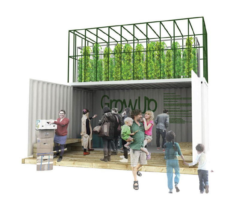 growup box: an aquaponic shipping container farm