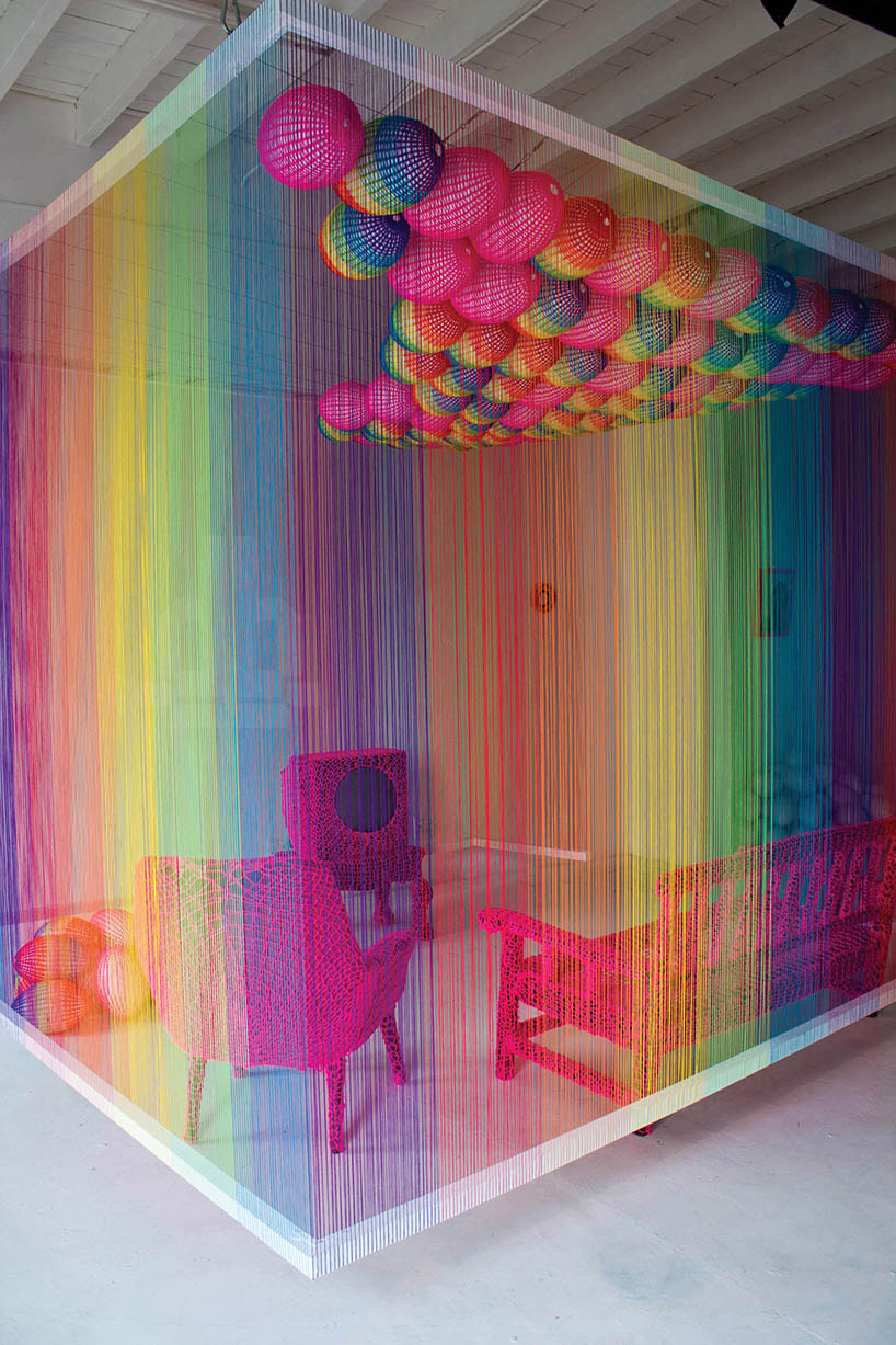 the rainbow room installation by pierre le riche