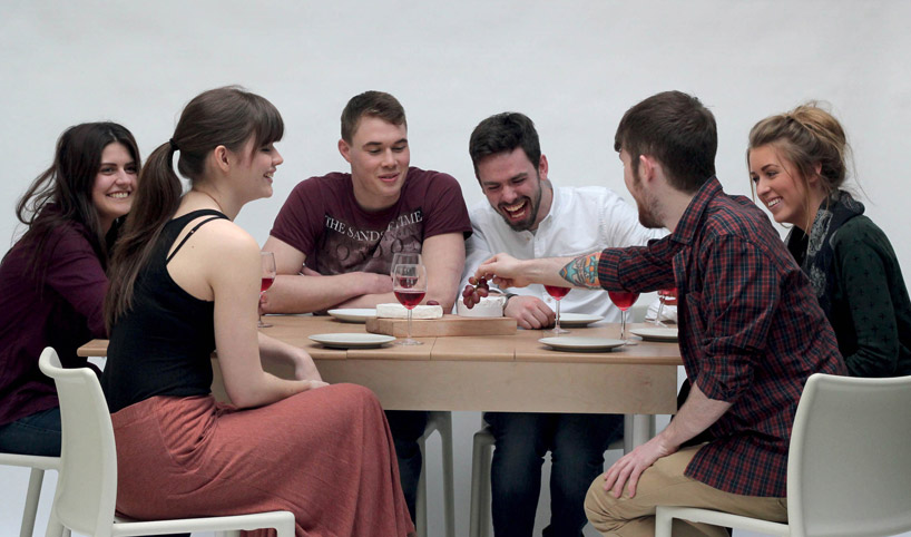a table by daniel liss transforms into a workstation in seconds