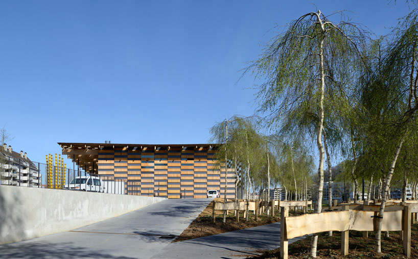 kengo kuma bresancon art center mimics landscape tectonics