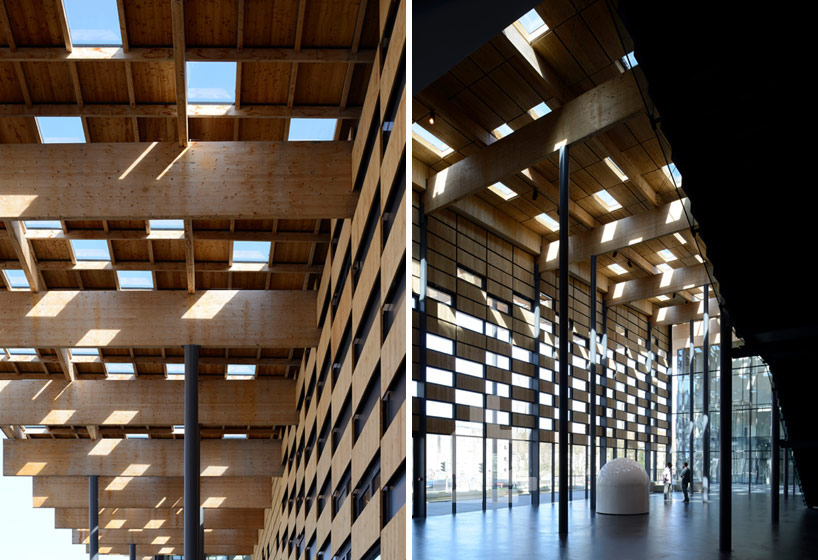 kengo kuma bresancon art center mimics landscape tectonics