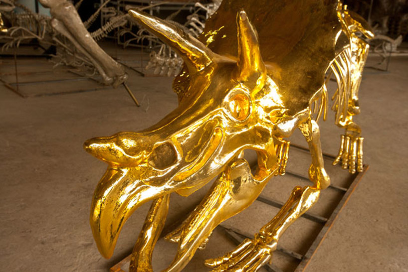 There Are Gilded Dinosaur Skeletons at Louis Vuitton - Racked NY