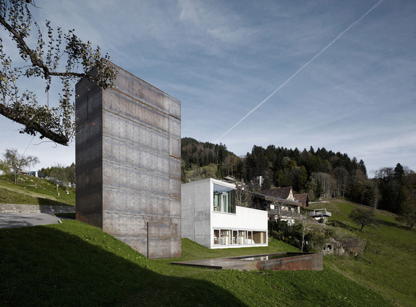 marte marte architekten design cor ten steel tower for family