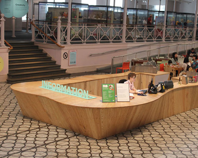 museum of childhood information desk by peter marigold