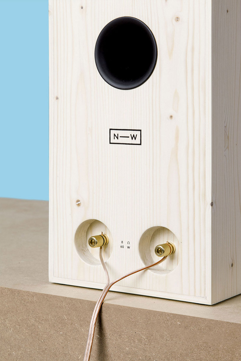 sustainably harvested wooden speakers by neue werkstatt