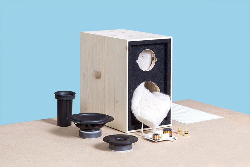 sustainably harvested wooden speakers by neue werkstatt