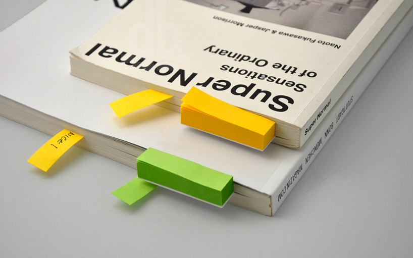 note & mark: sticky note bookmarks by simple form design