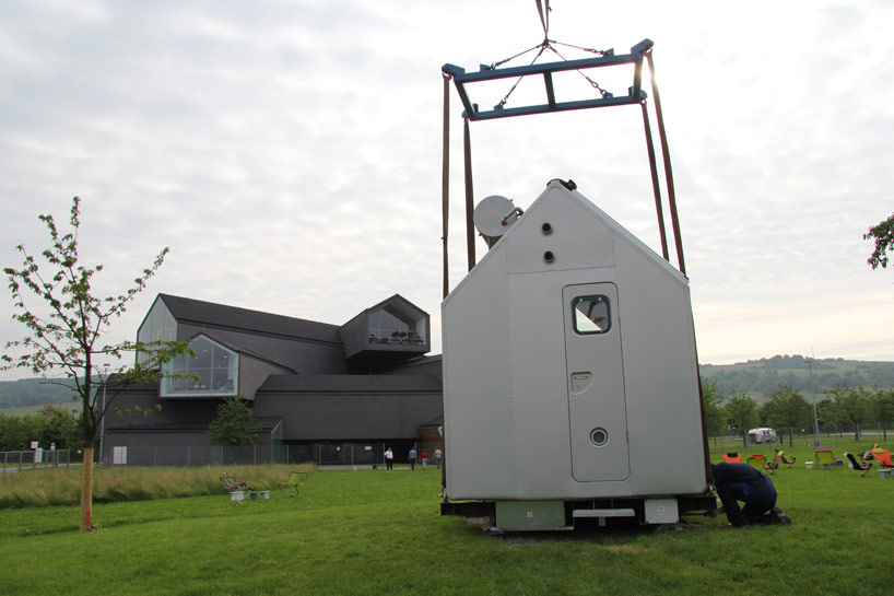 renzo piano's micro-home 'diogene' installed on vitra campus 