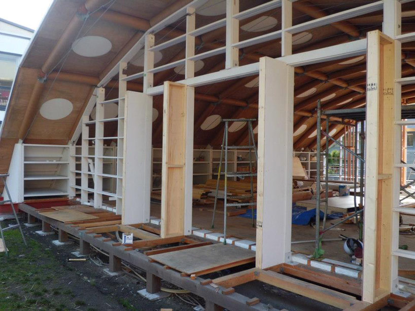 shigeru ban designs temporary studio for kyoto university