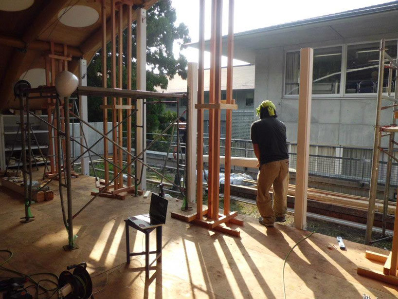 shigeru ban designs temporary studio for kyoto university