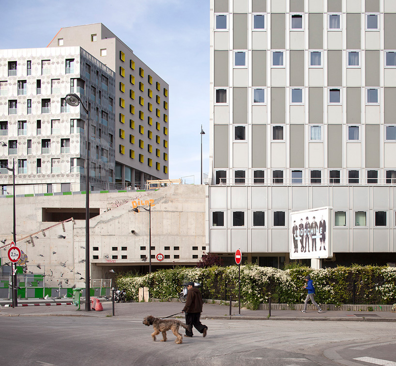 stephane maupin elevates dorm on stilts like a pink flamingo