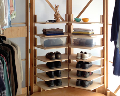 tuberoom translucent hinged walk-in closet by superorganism