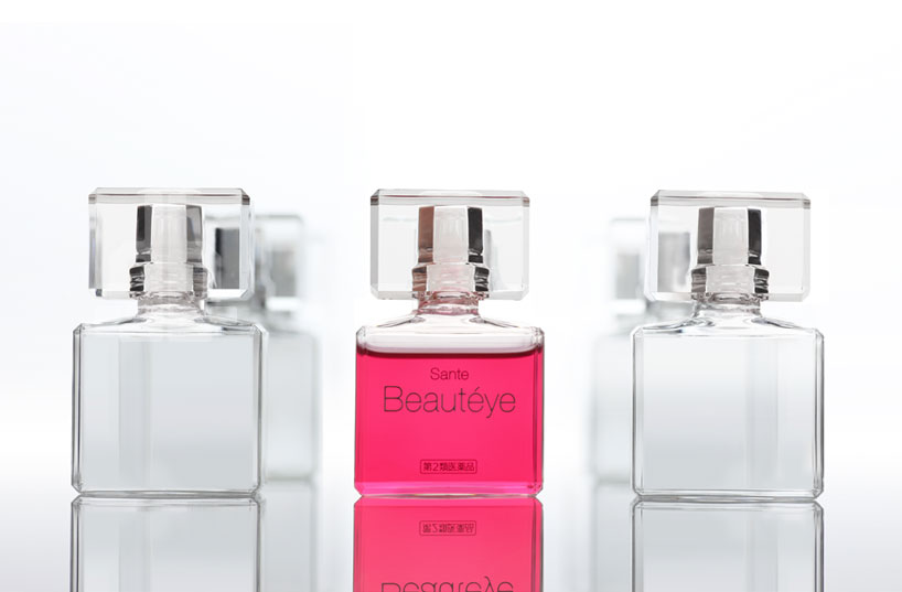 tokujin yoshioka's bottle design for sante beauteye sparkles