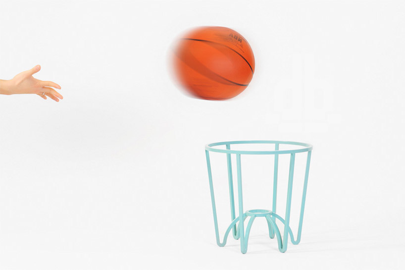 basketball stool + storage unit by joong han lee