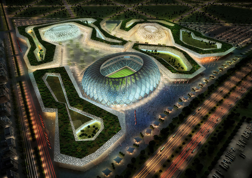 zaha hadid + AECOM to design 2022 FIFA world cup stadium