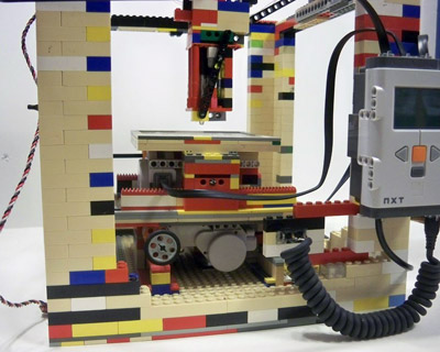 legobot 3D printer made entirely out of LEGO